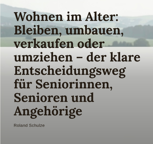 Cover of the German Wohnen im Alter guide